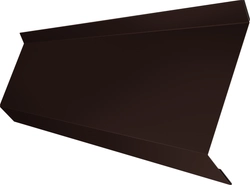 Планка примыкания в штробу 60 Grand Line 0,45 Drap ТР слим RAL 8017 шоколад (2м) GL 723341