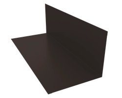 Планка примыкания верхняя к трубе 150х200 Grand Line 0,5 Velur RR 32 темно-коричневый (2м) GL 649886