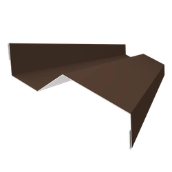 Планка примыкания внакладку 25х17х35х17 Grand Line 0,5 Drap RAL 8017 шоколад (3м) GL 705737