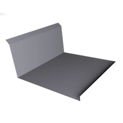 Планка примыкания нижняя 20х122х260х15 Grand Line 0,5 ПЭ с пленкой RAL 7004 сигнальный серый (3м) GL 626222