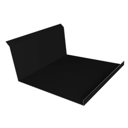 Планка примыкания нижняя 20х122х260х15 Grand Line 0,5 Velur RAL 9005 черный (3м) GL 646221