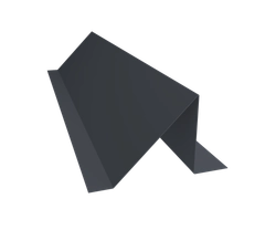 Планка снегозадержания Grand Line 0,45 Drap TwinColor RAL 7024 мокрый асфальт (3м) GL 553233