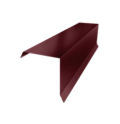 Планка торцевая 95х95 Grand Line 0,45 ПЭ двухсторонний с пленкой RAL 3005 красное вино (2м) GL 731633