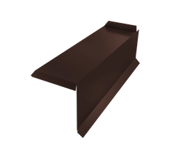 Планка торцевая сегментная 20мм Grand Line Правая 0,45 ПЭ слим с пленкой RAL 8017 шоколад GL 676769