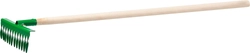 РОСТОК  370 x 100 x 1300 мм, 12 витых зубьев, рабочая поверхность из стали, покрытие краска, черенок деревянный высш. сорт, грабли (421900-12) 421900-12