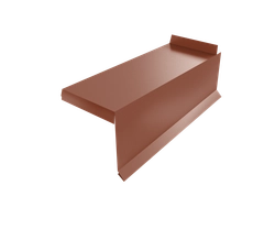 Планка торцевая сегментная Квадро профи Grand Line Правая 0,45 Drap ТР RAL 8004 терракота GL 696722