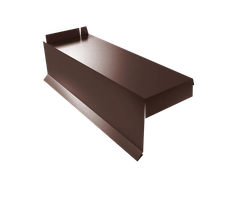 Планка торцевая сегментная Квадро профи Grand Line Левая стартовая 0,45 Drap ТХ RAL 8017 шоколад GL 543683