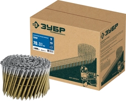 ЗУБР CNW 70 х 3.1 мм, барабанные гвозди рифленые, 4800 шт (305382-70) zb  305382-70