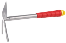 GRINDA  310 мм, 2 зубца, сердцевидное лезвие, стальная, коннекторная система, садовая мотыжка (8-421437) 8-421437_z01