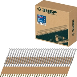ЗУБР SN21 90 х 3.1 мм, реечные гвозди рифленые оцинкованные, 2010 шт(305396-90) zb  305396-90