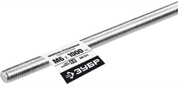 ЗУБР DIN 975, кл. пр. 6.8, М6 x 1000 мм, резьбовая шпилька, 1 шт, Профессионал (30336-06-1) zb  30336-06-1