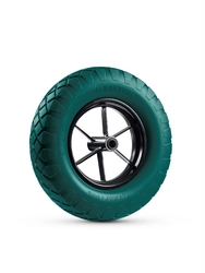 KRAFTOOL MAXDrive на спицевом диске, 4.80/4.00-8 х 380 мм, для тачек (арт. 39860, 39862), подшипник - 20 мм, колесо полиуретановое для тачек (39869) zb  39869