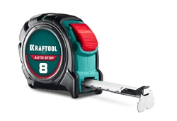 KRAFTOOL AutoStop 8м х 25мм, профессиональная рулетка с автостопом (3412-8-25) zb  3412-8-25_z01