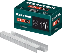 KRAFTOOL скобы тип 73, 12 мм, калибр 20GA. 5000 шт (31773-12) zb  31773-12