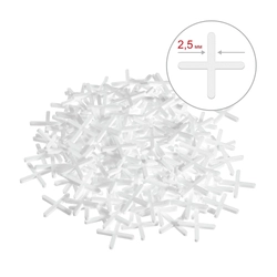 ЗУБР  2.5мм, 150 шт, крестики для плитки (33811-2.5) 33811-2.5