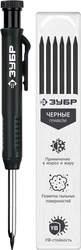 ЗУБР АСК черный, d 2,8 мм, HB, 6 сменных грифелей, автоматический карандаш (06311-2) zb  06311-2
