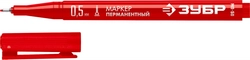 ЗУБР МП-50 красный, 0.5 мм перманентный маркер (06321-3) zb  06321-3