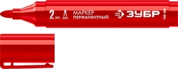 ЗУБР МП-300 красный, 2 мм перманентный маркер (06322-3) zb  06322-3