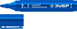 ЗУБР МП-300 синий, 2 мм перманентный маркер (06322-7) zb  06322-7
