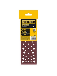 STEHER BPS-720-S 70х198 мм, Р180, шлифовальный лист на липучке, 56 отв., 5 шт. (35686-180) zb  35686-180