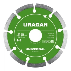 URAGAN UNIVERSAL 115 мм, диск алмазный отрезной сегментный (36705-115) zb  36705-115