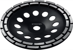 STAYER Double, d 180 мм, двухрядная алмазная шлифовальная чашка (33381-180) zb  33381-180_z02