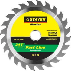 STAYER Fast CUT, 156, 5 х 12, 7 мм, 16Т, пильный диск по дереву (3680-156-16) zb  3680-156-16