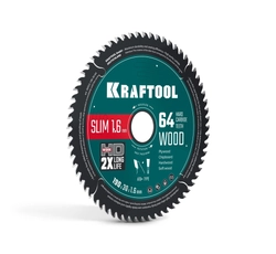 KRAFTOOL Slim wood cut 190 х 30 x 1.6 мм, 64Т, диск пильный по дереву, (36955-190-30-64) zb  36955-190-30-64