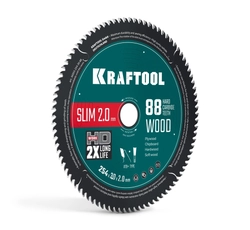 KRAFTOOL Slim wood cut 254 х 30 x 2.0 мм, 88Т, диск пильный по дереву, (36955-254-30-88) zb  36955-254-30-88
