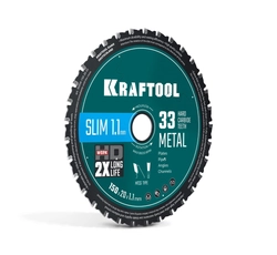 KRAFTOOL Ultra-Slim Metal Cut 150 х 20 x 1.1 мм, 33Т, диск пильный, тонкий рез металла (36956-150-20-33) zb  36956-150-20-33
