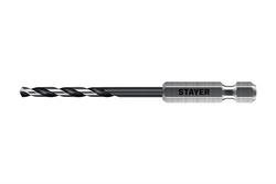 STAYER НЕХ-1/4″, d 3.5 х 93 мм, сверло по металлу для винтовёртов и шуруповертов IMPACT READY (29603-3.5) zb  29603-3.5