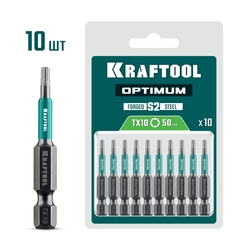 KRAFTOOL OPTIMUM TX 10, 50 мм, 10 шт, биты (26126-10-50-10) zb  26126-10-50-10
