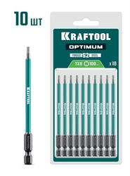 KRAFTOOL OPTIMUM TX 8, 100 мм, 10 шт, биты (26126-8-100-S10) zb  26126-8-100-s10