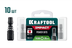 KRAFTOOL Impact TX 30, 25 мм, 10 шт, ударные биты (26195-30-25-S10) zb  26195-30-25-s10