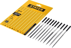 STAYER 140 мм, 10 предм., набор надфилей, Professional (16011-H10) zb  16011-h10_z02