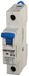СВЕТОЗАР ВА-60, 1P, 32А, B, 6кА, автоматический выключатель (SV-49051-32-B) zb  sv-49051-32-b