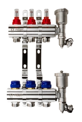 Ридан 088U0723R — Комплект коллекторов FHF-3RF set с расходомерами, кронштейнами и торцевыми секциями с автоматическими воздухоотводчиками, 3 контура 088u0723r