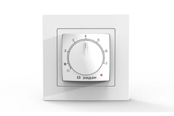 21RT0101R — Ридан Twist (Твист) терморегулятор белый IP 21, размеры 84 x 84 x 53 мм, диапазон регулирования температуры 5...42 °С 21rt0101r
