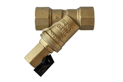FVR-DR 065B8341R — Фильтр сетчатый со сливным краном DN15, PN25, Т от -20 °С...130 °С; материал корпуса латунь CW602N 065b8341r