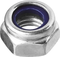 ЗУБР  DIN 985, кл. пр. 6, M12, цинк, 5 кг, самостопорящаяся гайка с нейлоновым кольцом (303580-12) 303580-12