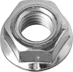 ЗУБР  DIN 6923, кл. пр. 6, M5, цинк, 16 шт, гайка с фланцем (303636-05) 303636-05
