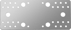 ЗУБР  КП-2.5, 210 x 90 x 2.5 мм, цинк, крепежная пластина (31023-210) 31023-210