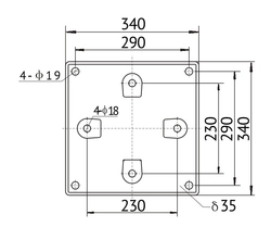 Присоединительная база (тип БАЗА Б) для насосов TG100-40/2T_TG100-52/2T WL 12019935