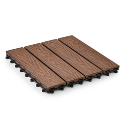 Садовая плитка EasyDecking 300х300х21 Венге (в 1 уп. - 11 шт., 1 м2) LT 33839