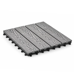 Садовая плитка EasyDecking 300х300х21 Серый (в 1 уп. - 11 шт., 1 м2) LT 33842