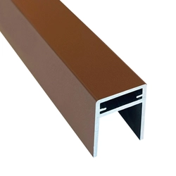Алюминиевый П-профиль EasyDecking 35x25x3000 Коричневый LT 27526