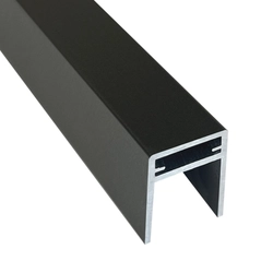 Алюминиевый П-профиль EasyDecking 35x25x3000 Черное дерево LT 27527