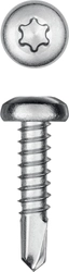 KRAFTOOL  DS-P, 16 х 3.5 мм, А2, сверло, полукруглая головка, ТХ15, 1000 шт, саморез нержавеющий (300931-35-016) 300931-35-016