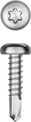 KRAFTOOL  DS-P, 16 х 4.2 мм, А2, сверло, полукруглая головка, ТХ20, 500 шт, саморез нержавеющий (300931-42-016) 300931-42-016