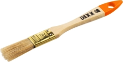 DEXX  20 мм, 3/4″, натуральная щетина, деревянная ручка, флейцевая, все виды ЛКМ, плоская кисть (0100-020) 0100-020_z02